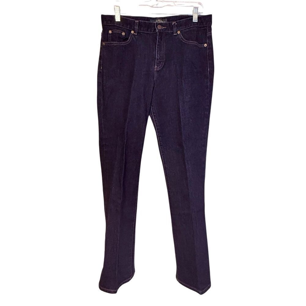 Lauren Jeans Co Women’s Classic Dark Wash Jeans Sz. 8 Stretch Cotton Blnd